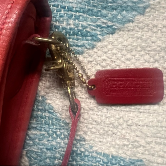 Coach Red Station Bag Leather crossbody bag satchel vintage with hang tag - Picture 12 of 15